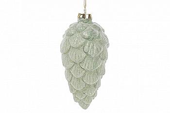 Прикраса ялинкова "Шишка" 17 см, цукрова м`ята, 118-429