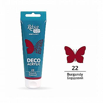 Акрил для декора, Бордовый, матовый, 75 мл, ROSA TALENT Акрил для декора, Бордовый, матовый, 75 мл, ROSA TALENT