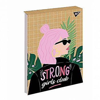 Блокнот В5 80 арк. кл. "Girls" крафт, YES 151679