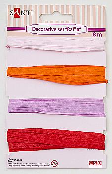 Набір для декору "Рафія" рожевий, 952043