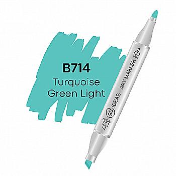 Маркер двухсторонний Turquoise Green Light - Бирюзово-зеленый свет, B714, 99IDEAS Маркер двухсторонний Turquoise Green Light - Бирюзово-зеленый свет, B714, 99IDEAS