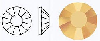 Стразы фольгированные 00030 Aur/497-11-612/CRYSTAL- ss8 (2,3-2,5 мм, 40 шт) M. C. Rose VIVA12