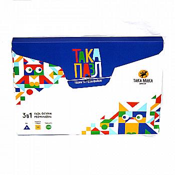 Гра розвиткова "Така Пазл" 3 в 1 (синя,песик), 220001-UA Гра розвиткова "Така Пазл" 3 в 1 (синя,песик), 220001-UA