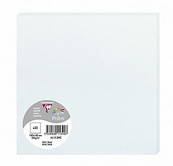 Заготовка для открыток Pollen 160*160 мм/210 г, Blue/Синий, 1033C Заготовка для открыток Pollen 160*160 мм/210 г, Blue/Синий, 1033C