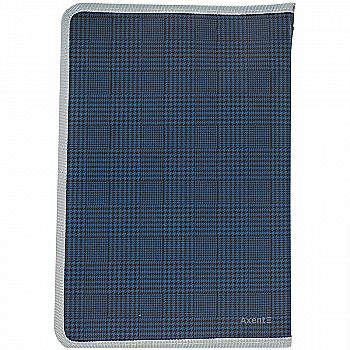 Папка объемная на молнии, А4 +, Tartan Blue, 1804-19-A