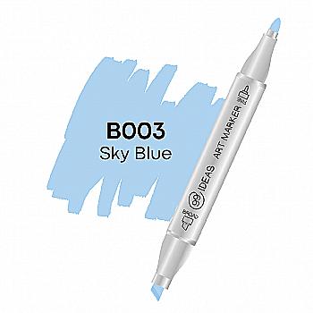 Маркер двухсторонний Sky Blue - Небесно-голубой, B003, 99IDEAS Маркер двухсторонний Sky Blue - Небесно-голубой, B003, 99IDEAS