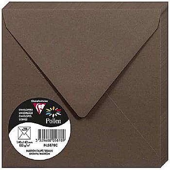 Конверт декоративный Pollen 140*140 мм (120 г), Taupe brown/Серо-коричневый, 5878C Конверт декоративный Pollen 140*140 мм (120 г), Taupe brown/Серо-коричневый, 5878C