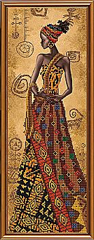Набір для вишивання "Загадкова африканка" 18*51, НД2079 Набір для вишивання "Загадкова африканка" 18*51, НД2079