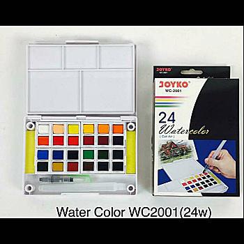 Фарби акварельні 24 кольори,з пензликом,WC-2001 Фарби акварельні 24 кольори,з пензликом,WC-2001