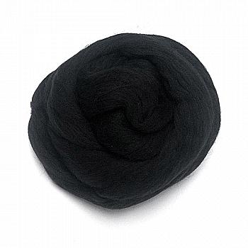 Вовна мерінос 23 мк 50 г №350, чорний Чарівна мить Вовна мерінос 23 мк 50 г №350, чорний Чарівна мить