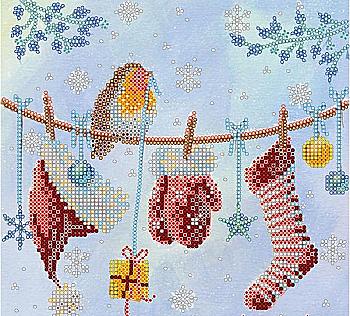 Схема для вышивки бисером "Новогоднее настроение"