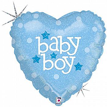 Куля повітряна 18" Серце "Baby Boy", 3202-0674 Куля повітряна 18" Серце "Baby Boy", 3202-0674