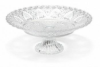 Фруктовница стеклянная 30 см, на подставке, 543-112