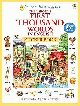 Книга "First Thousand Words in English Sticker book" (а) (0400) Книга "First Thousand Words in English Sticker book" (а) (0400)