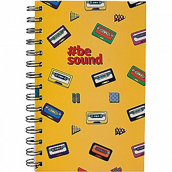 Блокнот А5 80 л, кл. BeSound-1, на спирали, K19-197-1