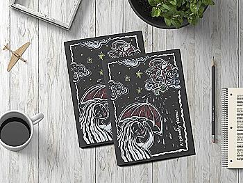 Щотижневик А5 128 стор. 80 г/м2 "Аrt weekly planner. Night rain" (0143) Щотижневик А5 128 стор. 80 г/м2 "Аrt weekly planner. Night rain" (0143)