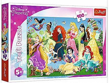 Пазл "100 Glitter" - Спогади про Белу та Аріель. Disney Princess, Trefl, 14819 Пазл "100 Glitter" - Спогади про Белу та Аріель. Disney Princess, Trefl, 14819