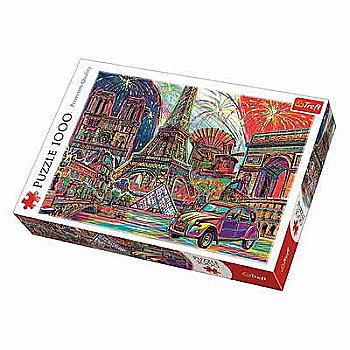 Пазл "1000" - Кольори Парижа, Trefl, 10524 Пазл "1000" - Кольори Парижа, Trefl, 10524