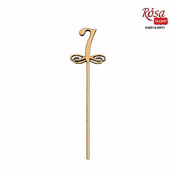 Заготовка топпер Цифра 7, фанера, 13*3,6 см, Rosa Talent (5) Заготовка топпер Цифра 7, фанера, 13*3,6 см, Rosa Talent (5)