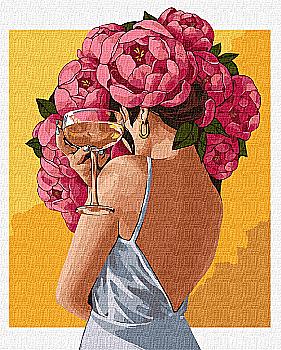 Набір для розпису по номерах 40*50 см "Квітуча таємниця", KHO4911 Набір для розпису по номерах 40*50 см "Квітуча таємниця", KHO4911