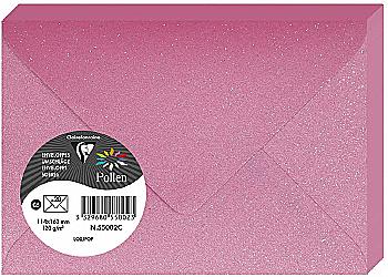 Конверт декоративный Pollen 114*162 мм (120 г), глиттер, Lollipop/розовый, 55002C Clairefontaine Конверт декоративный Pollen 114*162 мм (120 г), глиттер, Lollipop/розовый, 55002C Clairefontaine