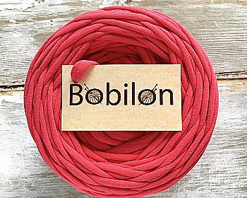 Пряжа трикотажна Bobilon Mini (5-7 мм), корал Пряжа трикотажна Bobilon Mini (5-7 мм), корал