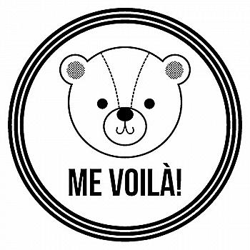 Штамп дерев`яний d=3,5 см Народження "Me voila!/Я тут!", 10004186 ТМ "Artemio"