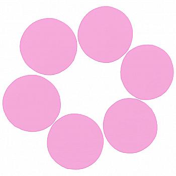 Конфетти кружочки розовые 1,2 см*100 гр, 3501-3331