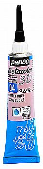 Контур по ткани 3D Setacolor Gloss 20 мл глянцевый, розовый, 557004 Pebeo Контур по ткани 3D Setacolor Gloss 20 мл глянцевый, розовый, 557004 Pebeo
