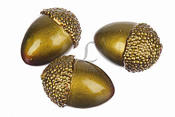 Желуди декоративные золотистые, 51-43573