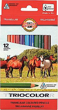 Карандаши 12 цв. Triocolor Jumbo "Horses" 3142 KIN, 17592 Карандаши 12 цв. Triocolor Jumbo "Horses" 3142 KIN, 17592