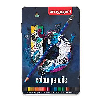 Набор цветных карандашей Темный 12 шт, Bruynzeel Набор цветных карандашей Темный 12 шт, Bruynzeel
