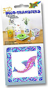 Наліпки 3D декоративні 10*10 см Мозаїка Рибка, 18111 Folia Наліпки 3D декоративні 10*10 см Мозаїка Рибка, 18111 Folia