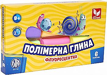 Полімерна глина флуоресцентна 6 кол., 83911902-UA Полімерна глина флуоресцентна 6 кол., 83911902-UA