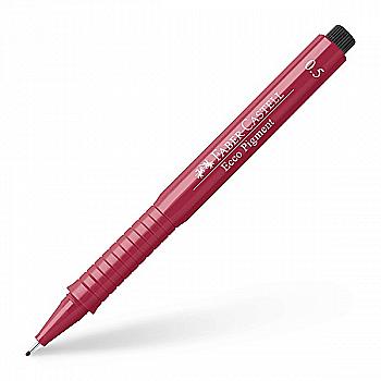 Ручка капиллярная Ecco Pigment 0,5 мм красный, 166521 Faber-Castell Ручка капиллярная Ecco Pigment 0,5 мм красный, 166521 Faber-Castell