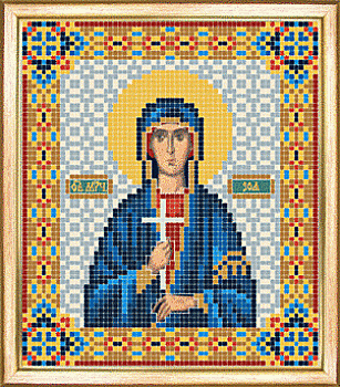 Схема для вышивания бисером иконы СБИ-086 "Зоя" 12*14 см ТМ "Чарівна мить"