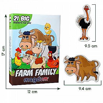 Набір магнітів "Ферма Сімейки", ML4031-21 EN Набір магнітів "Ферма Сімейки", ML4031-21 EN