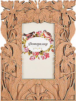 Заготовка фоторамки для декорирования, FLPF-022
