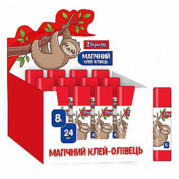 Клей-олівець PVA, 8 г "Zoo Land" з індикатором, 1Вересня, 320269 Клей-олівець PVA, 8 г "Zoo Land" з індикатором, 1Вересня, 320269