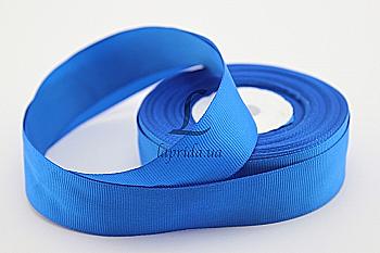 Лента репсовая синяя 2,5 cм (18м) GX-40