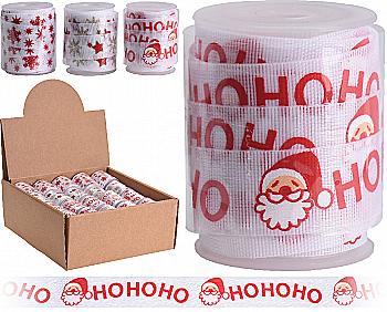 Стрічка декоративна 3 м*1,5 см, біло-червона (3 види в асорт.), XX1852180