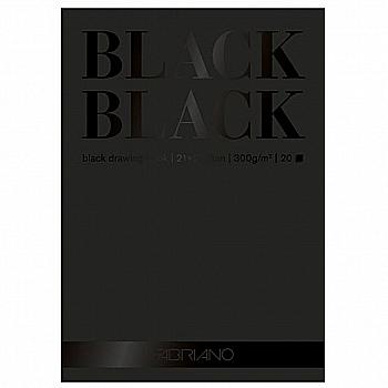 Склейка-бокс mixed media Black Black А3 (29,7*42 см), 300 г/м2, 20 л, чорний, гладкий, Fabriano Склейка-бокс mixed media Black Black А3 (29,7*42 см), 300 г/м2, 20 л, чорний, гладкий, Fabriano