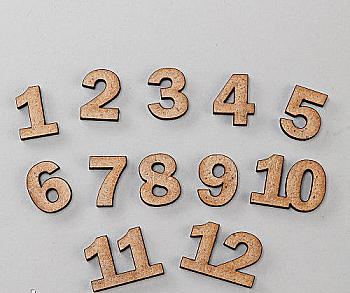 Заготівка дерев`яна Набір цифр для годинника (12 шт.), Ч2