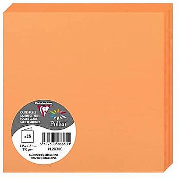 Заготівка д/листівок складена Pollen 135*135 мм/210 г, Orange/Помаранчевий, 2836C