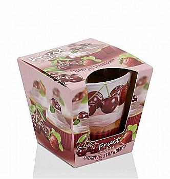 Свеча ароматическая "Fruit Muffins" 8 см (лесные фрукты), 30 часов горения, 45568 Свеча ароматическая "Fruit Muffins" 8 см (лесные фрукты), 30 часов горения, 45568