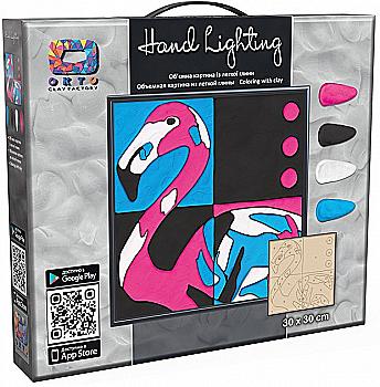 Картина з легкого пластиліну "Фламінго", 70082 Картина з легкого пластиліну "Фламінго", 70082