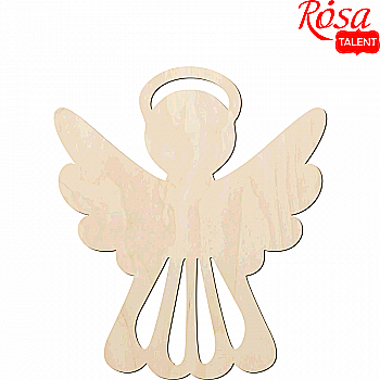 Заготівка "Янгол" 1, фанера, 8*9 см, Rosa Talent (5)