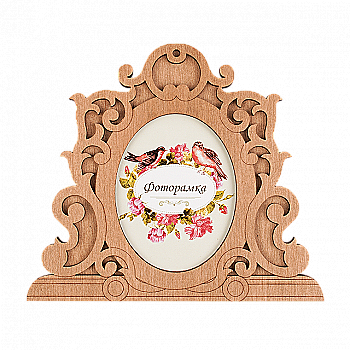 Заготовка фоторамки для декорирования, FLPF-009