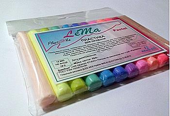 Набор пластики "Lema Pastel", 12 цветов по 17 г  Набор пластики "Lema Pastel", 12 цветов по 17 г