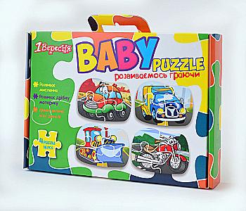 Набор для творчества Пазлы мягкие "Транспорт", 953135